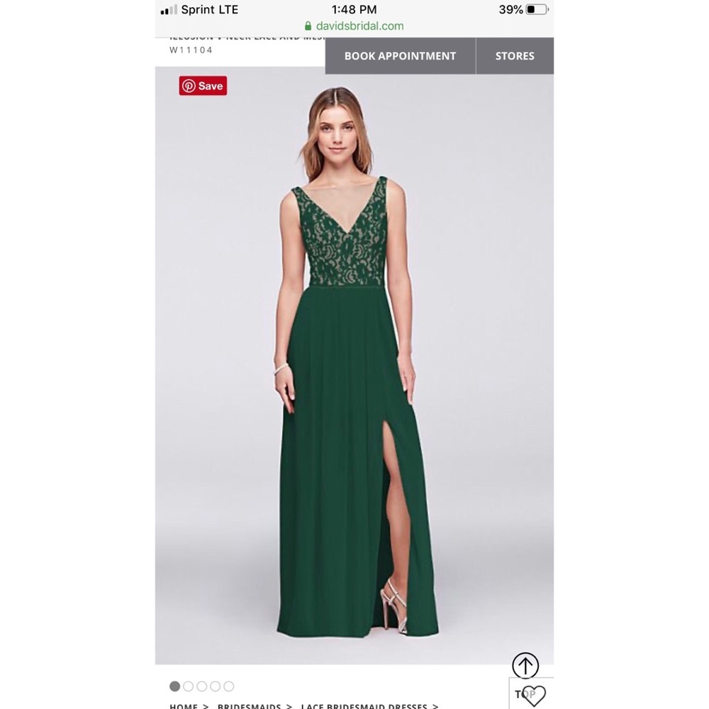 David’s Bridal Bridesmaids dress